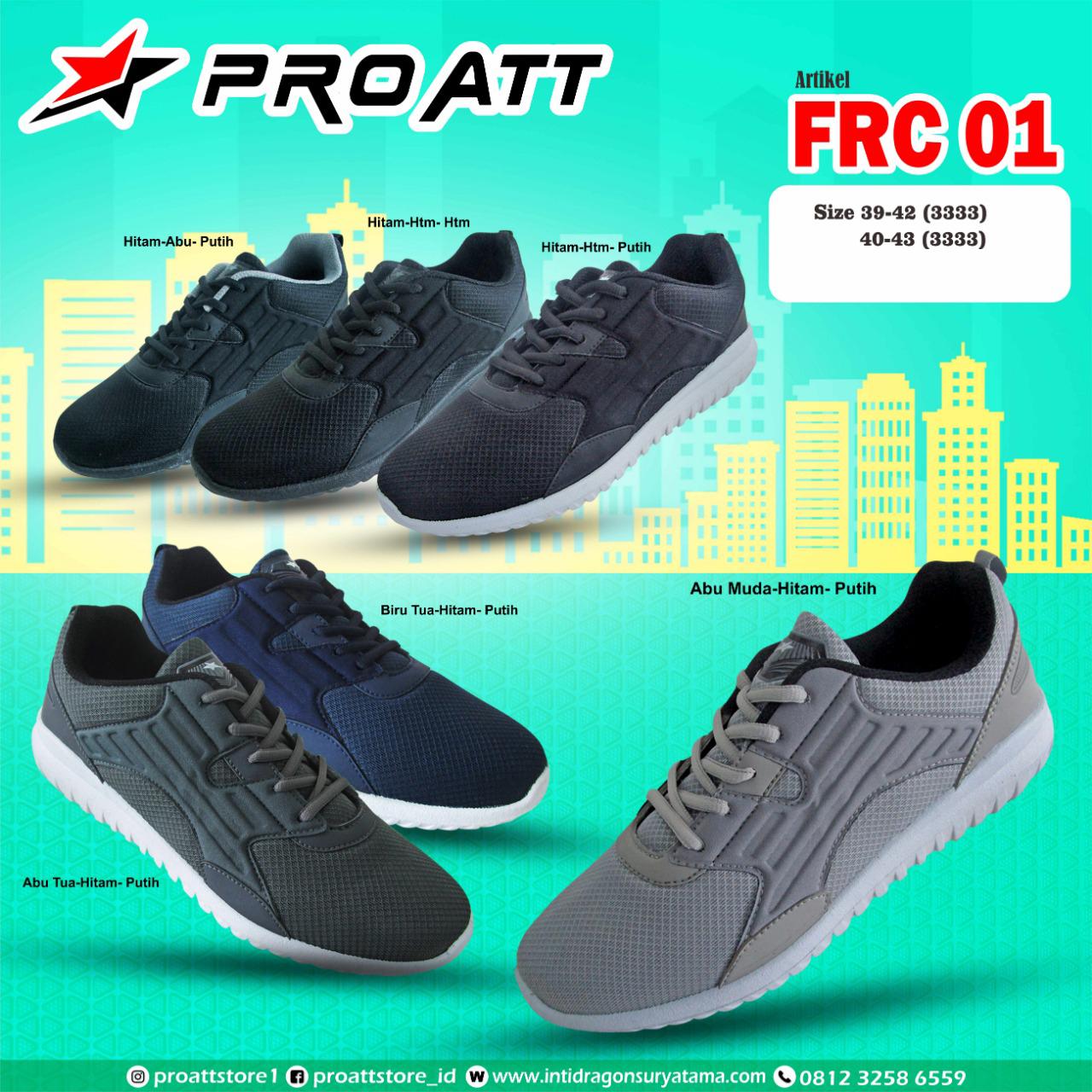 Amelia Olshop - Sepatu PRO ATT FRC 01 39-43 / Sepatu Olahraga Pria / Sepatu Pria / Sepatu Sport Pria / Sepatu Sneakers Pria / Sepatu Jogging Pria