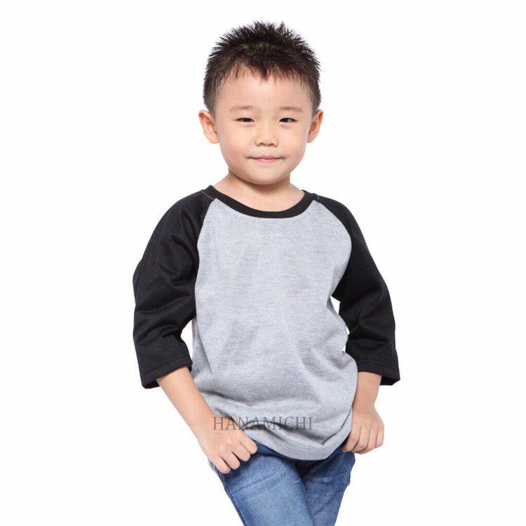 ASK market kaos raglan anak 3/4/raglan anak polos/kaos anak