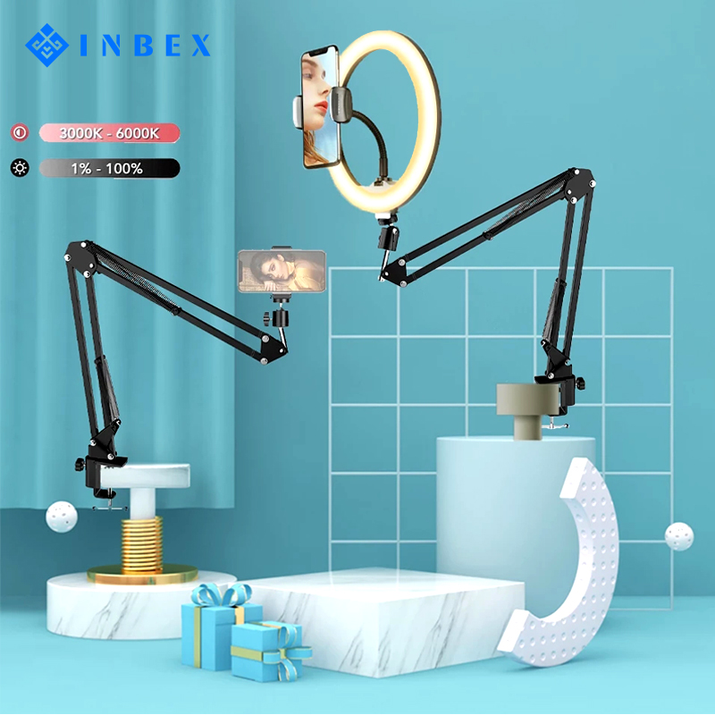 INBEX Ring light 26CM murah dan Overhead Kamera Tripod Flexible Arm