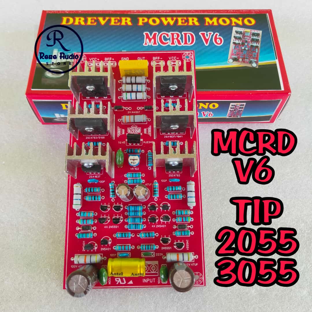 Kit Driver Power Amplifier MCRD V6 Balap Low Sub Komponen Original