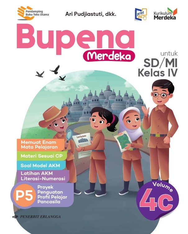 BUPENA MERDEKA SD/MI KELAS 4 Jilid 4A 4B 4C 4D Kurikulum Merdeka ...