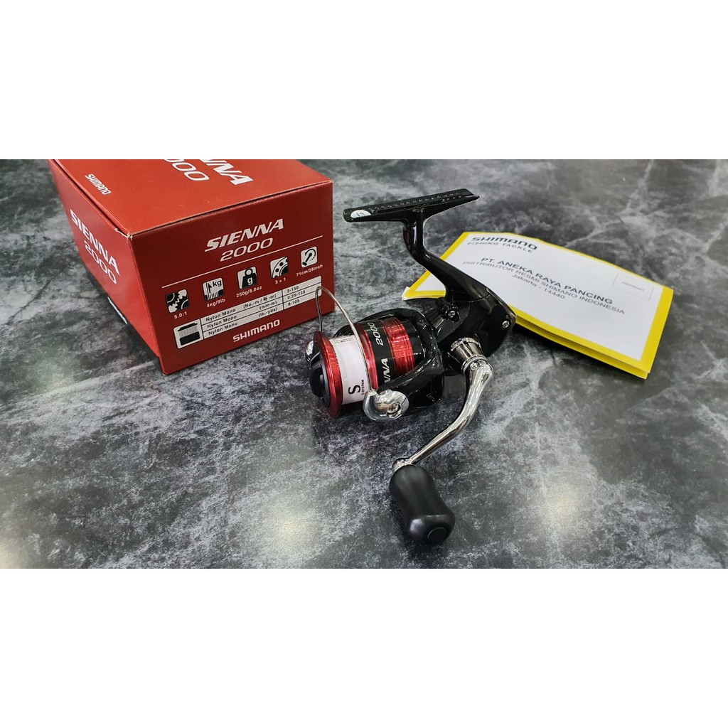 harga reel shimano sienna 2000 FG Spinning this reel is designed to help you achieve longer casts with reduced wind knots Reel Shimano Sienna Shimano Rp9