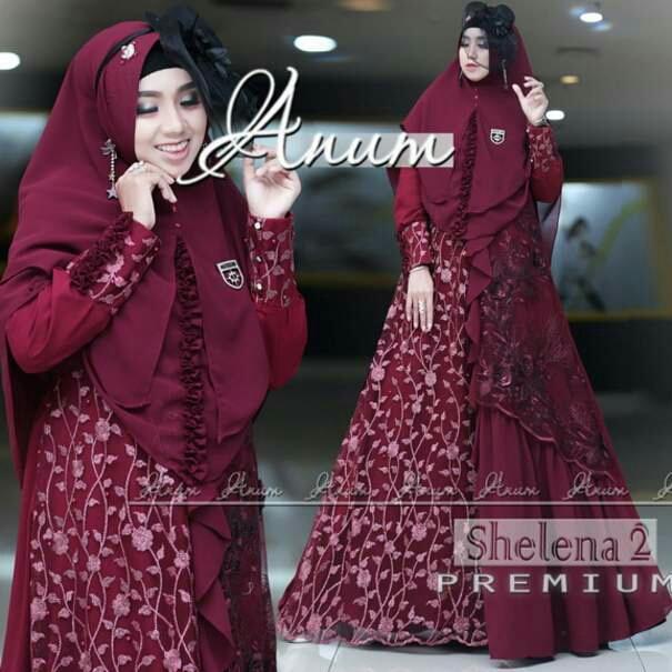 GAMIS PESTA SYARI SHELENA by ANUM ORIGINAL BRANDED