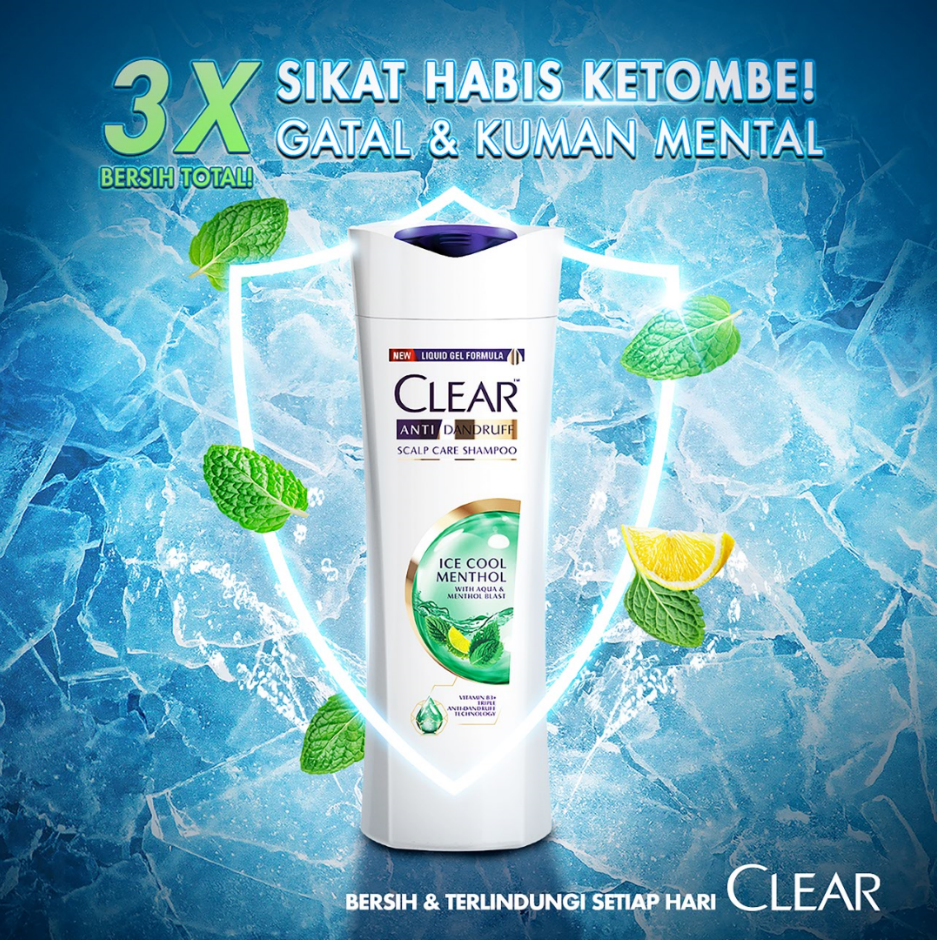 Clear Ice Cool Menthol 300ml Anti Dandruff Shampoo Shampoo Anti Dandruff Lazada Indonesia