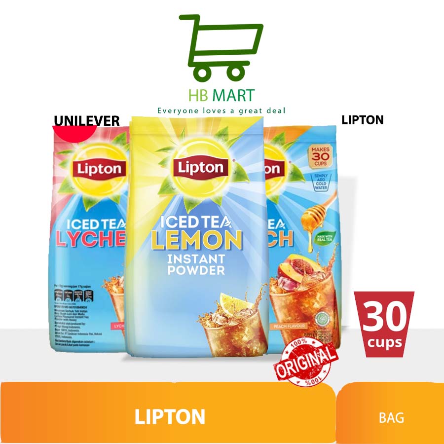Lipton Ice Tea Mix Lemon / Leci / Peach 510gr | Lazada Indonesia