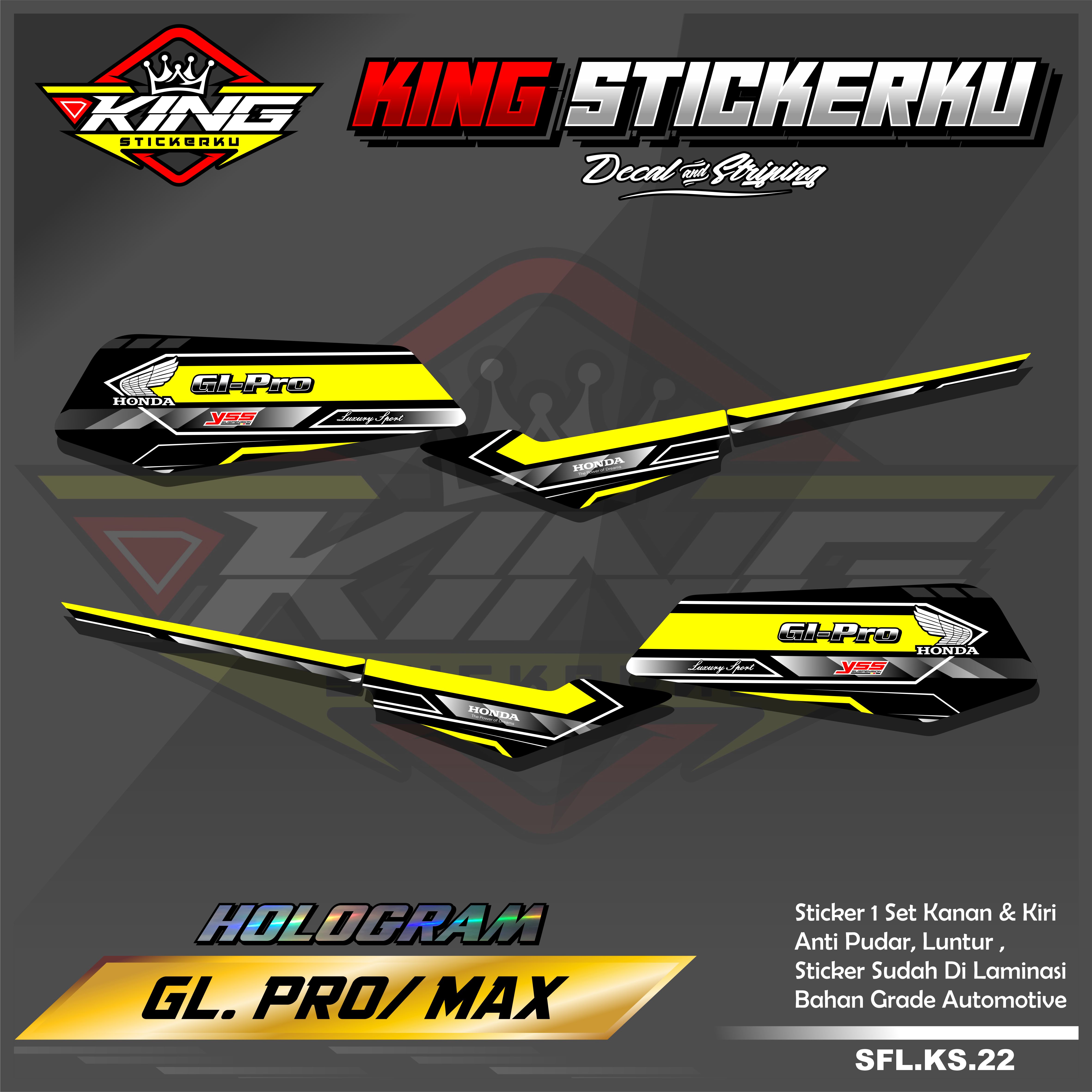 Sticker Striping List Variasi Gl Pro Max Stiker Striping Acesoris Motor Gl Pro Max Ks