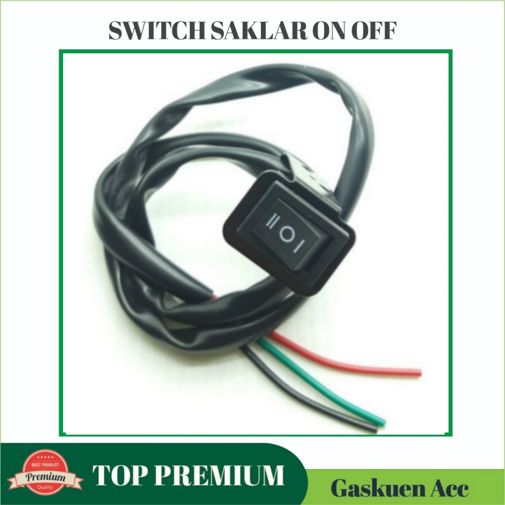 (Bisa COD) Switch Saklar Lampu On Off On 3 Kabel Saklar Hazard Saklar ...