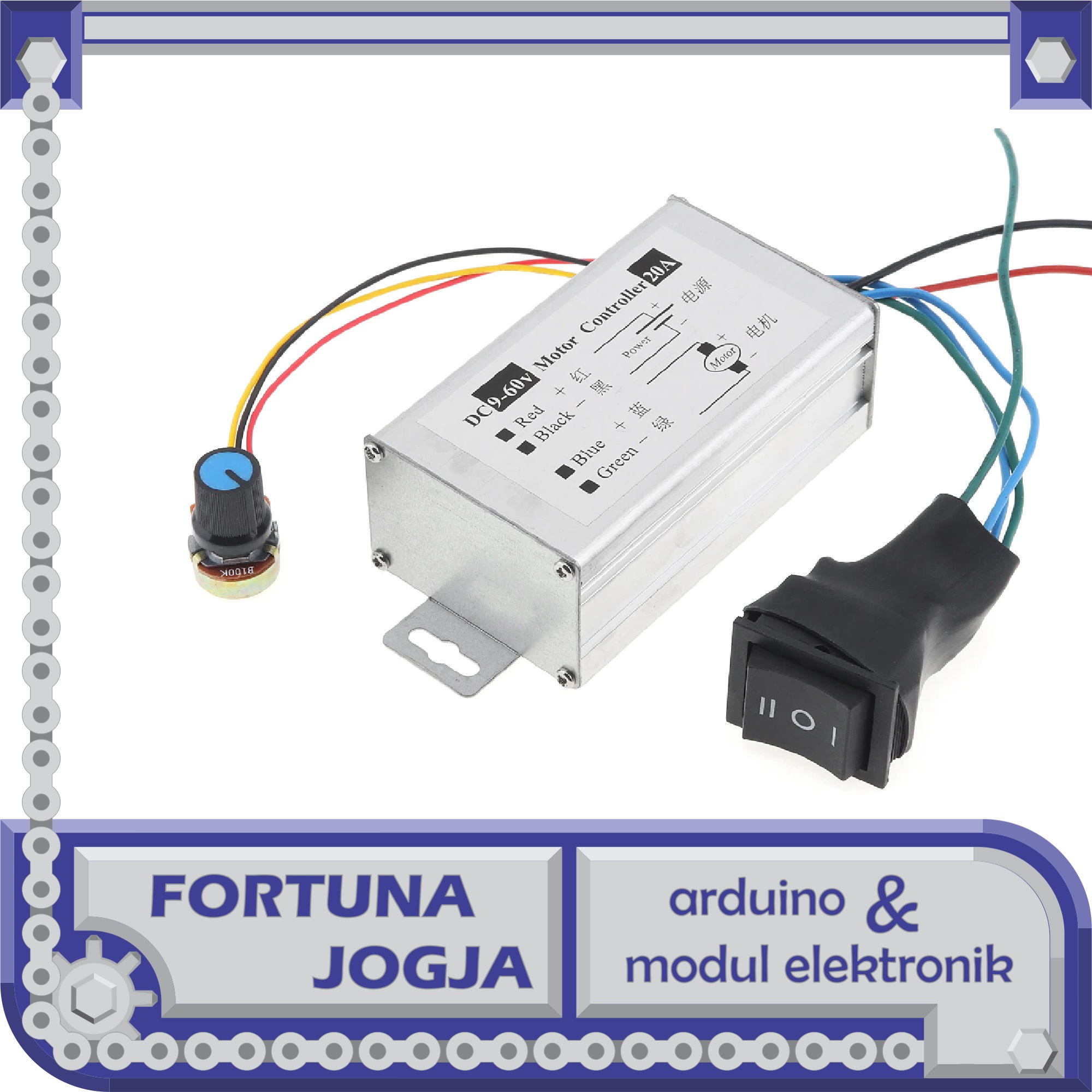 Motor Speed Control Light Dimmer Adjustable PWM DC 9 60V 20A Lazada