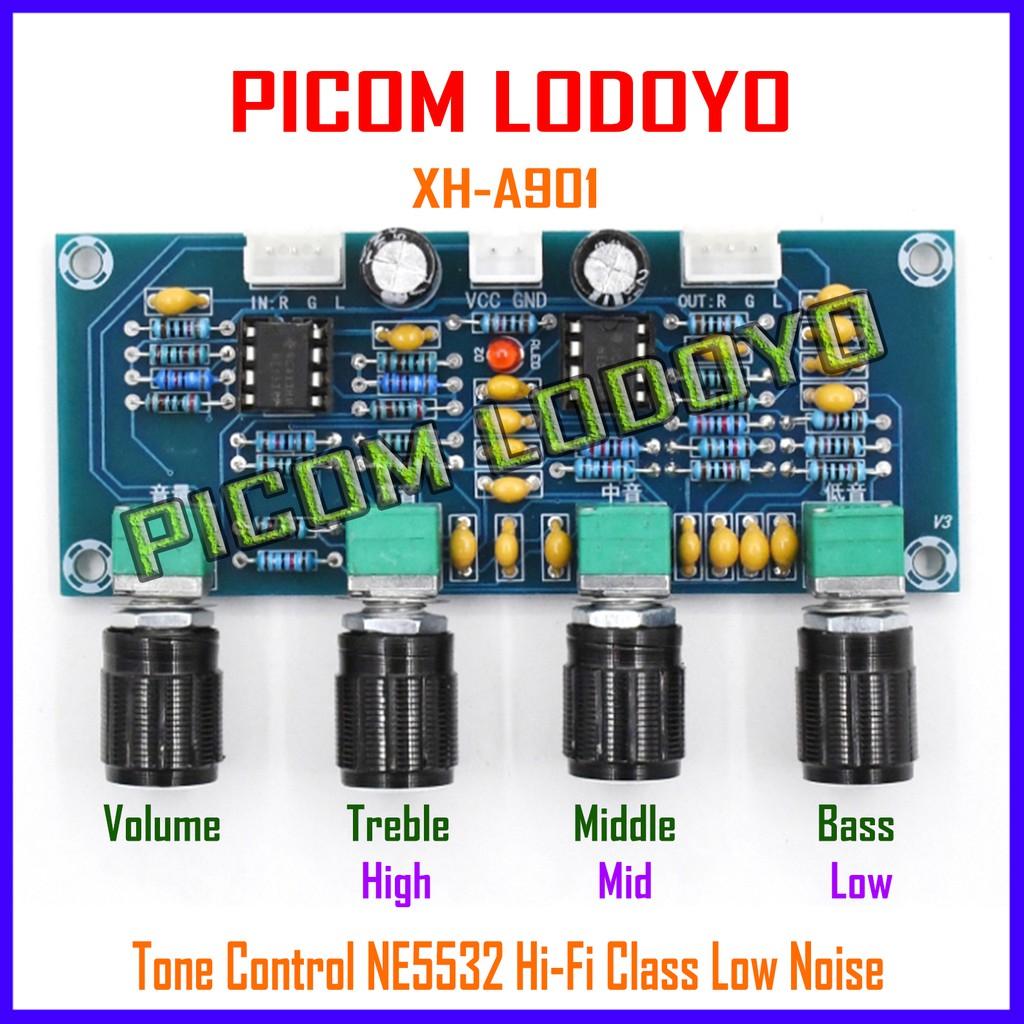 Tone Control Ne5532 Xh-A901 Hi-Fi Class Low Noise Volume Bass Middle