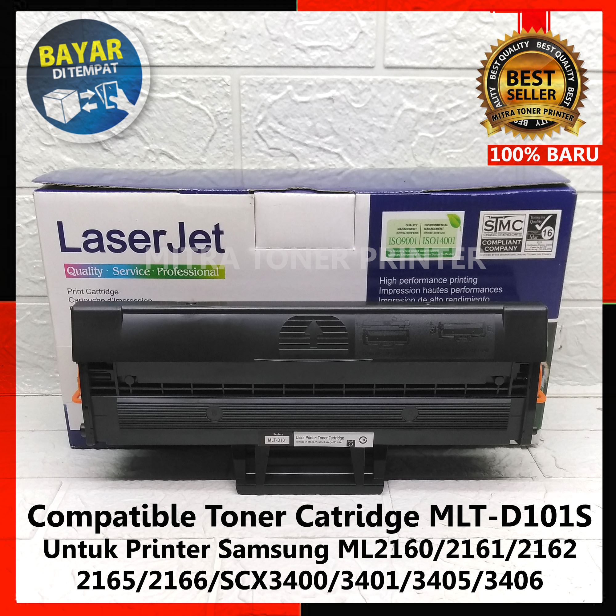 Toner Cartridge Compatible MLT-D101S Untuk Printer Samsung ML 2165 ML 2166  SCX 3406 | Lazada Indonesia