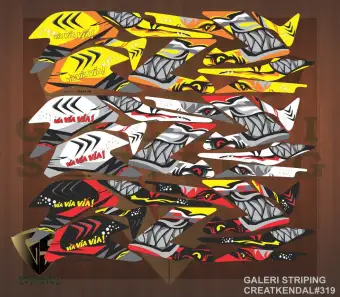 Striping Sticker Decal Cb150r Old Shark Co Lazada Indonesia