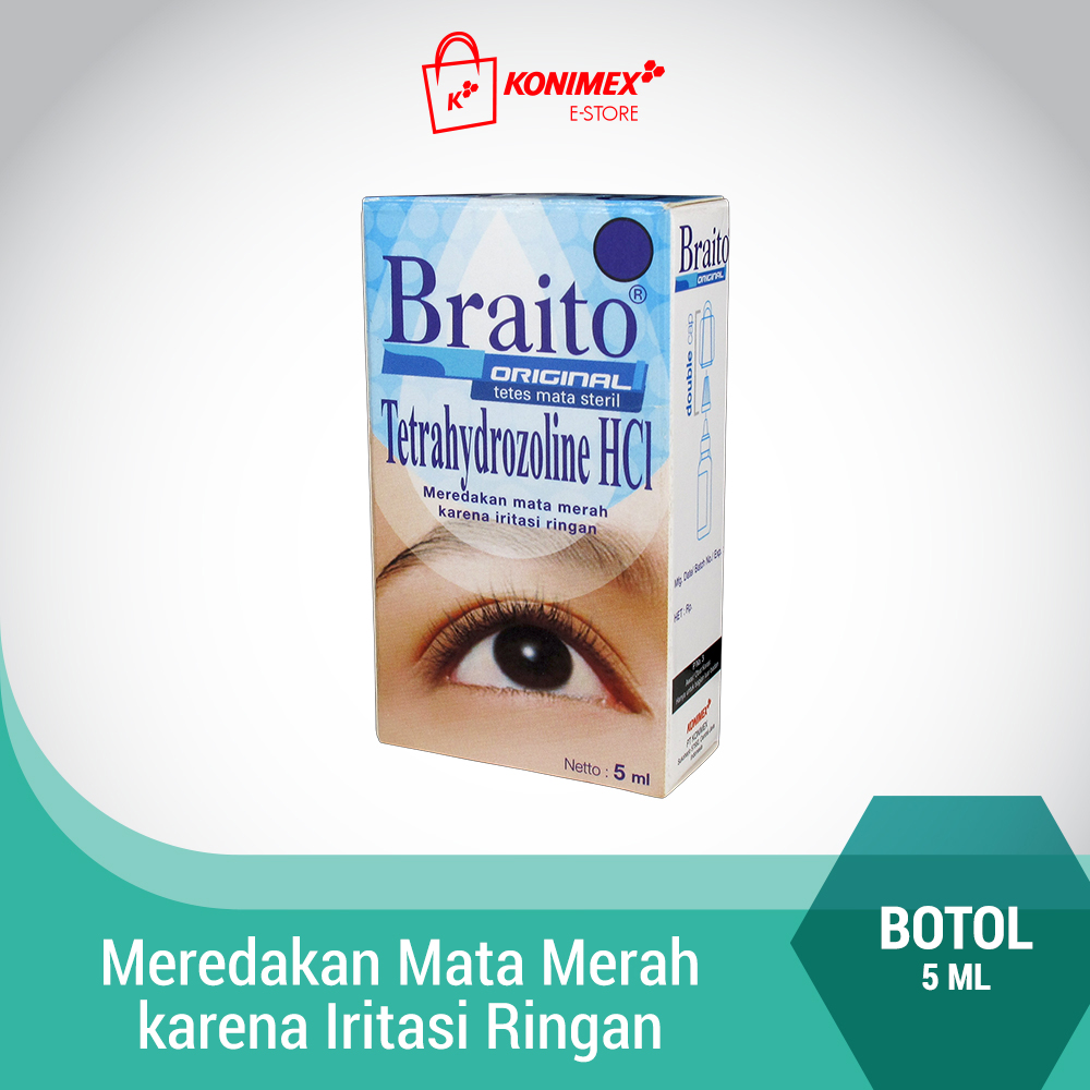 Braito Original Obat Tetes Mata Doos isi 5 ml Atasi Mata Merah | Lazada ...