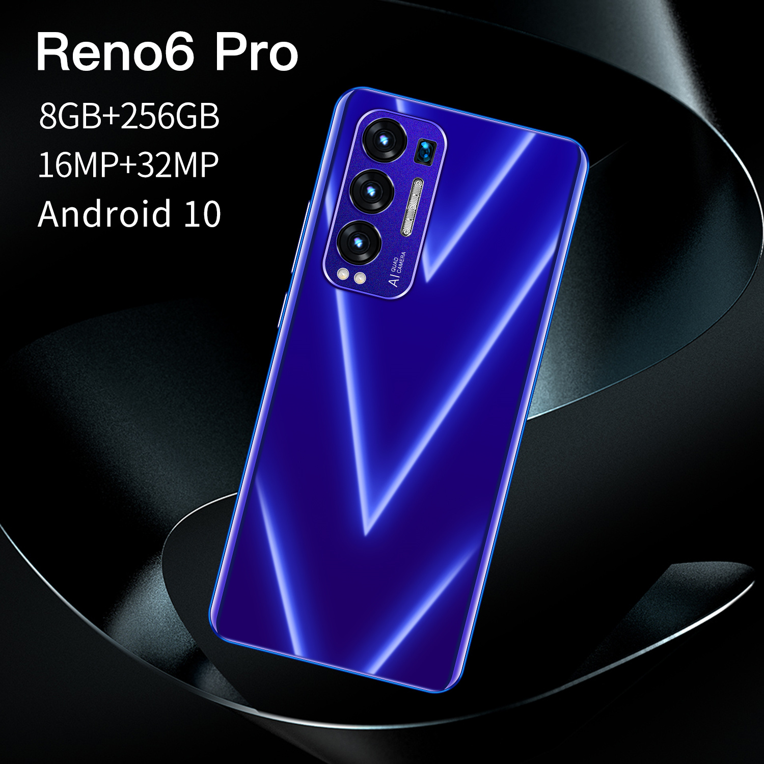 【bisa COD】Reno handphone promo baru terbaru 2021 Ponsel Cerdas RAM 8GB ROM 256GB smart phone 6.1 Inci 4800mah Android 10.0