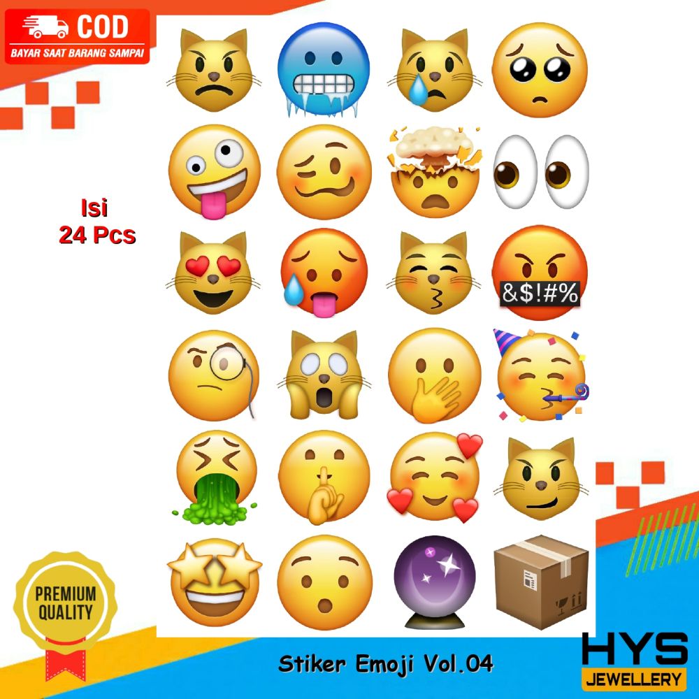 [COD] Stiker Motor Whatsapp WA Emoji Emoticon - Sticker Pack Mobil Helm ...