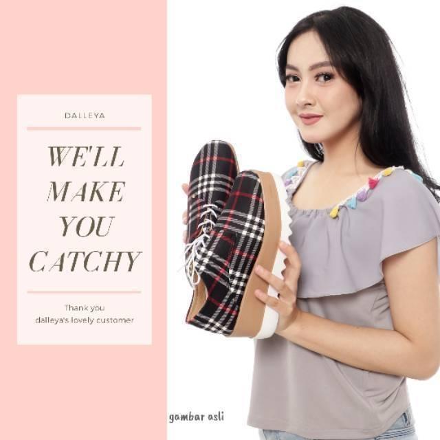 SELENA - Dalleya sepatu wedges wanita realpict platform trendy cantik murah