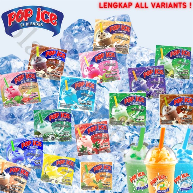 POP ICE Renceng All Varian Isi 10 Sachet Es Blender Renteng Lazada