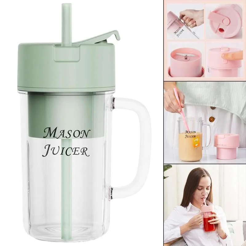 Jual Mason Juicer Blender Glass Portabel 340ml Blender Unik Juicer