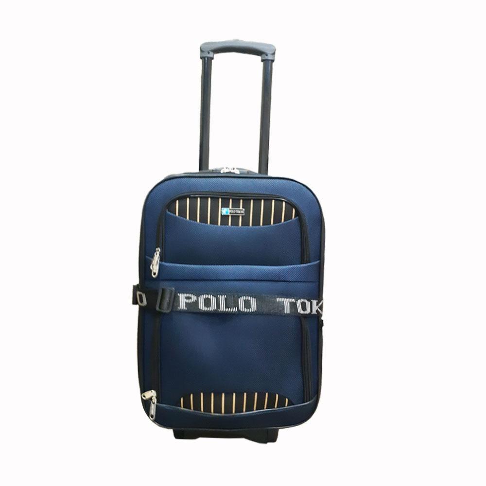 Koper Traveling MODEL BARU, DESIGN BARU..NEW Polo TOKYO Roda 2 , 1708 Koper berkualitas, ready stok, black 20 INCH koper Original biru