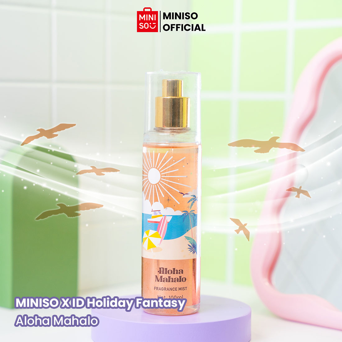 Miniso Fragrance Mist Body Spray Parfum Pria Wanita Perfum Rasa Segar  Rasa Yang Tahan Lama 100ml