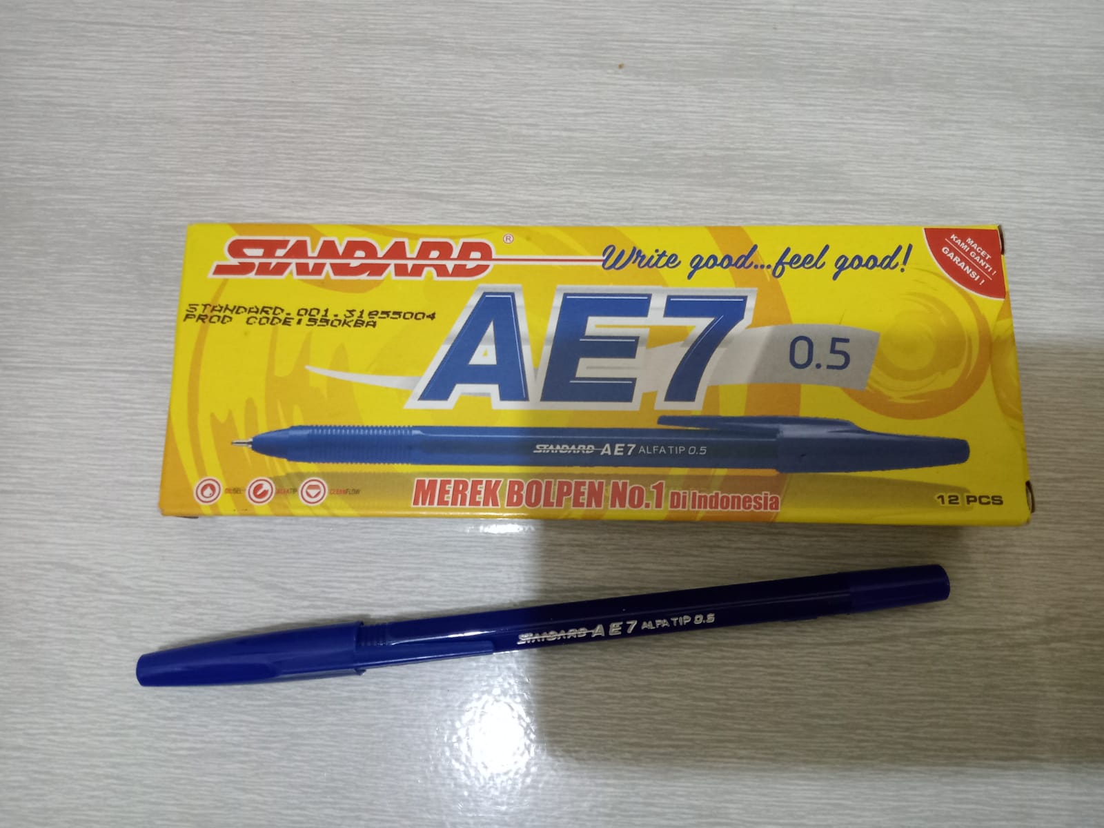 BOLPEN PULPEN STANDART 1 PACK ISI 12 PCS | Lazada Indonesia