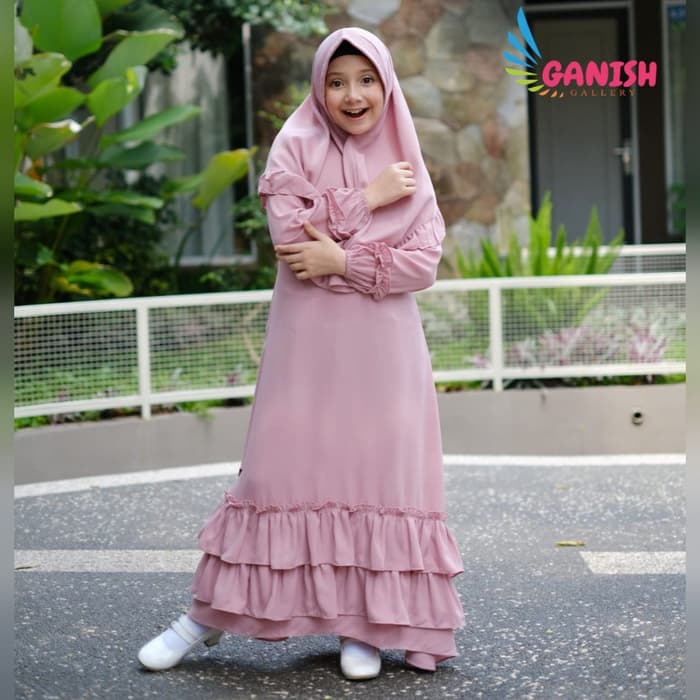 Baju gamis anak polos