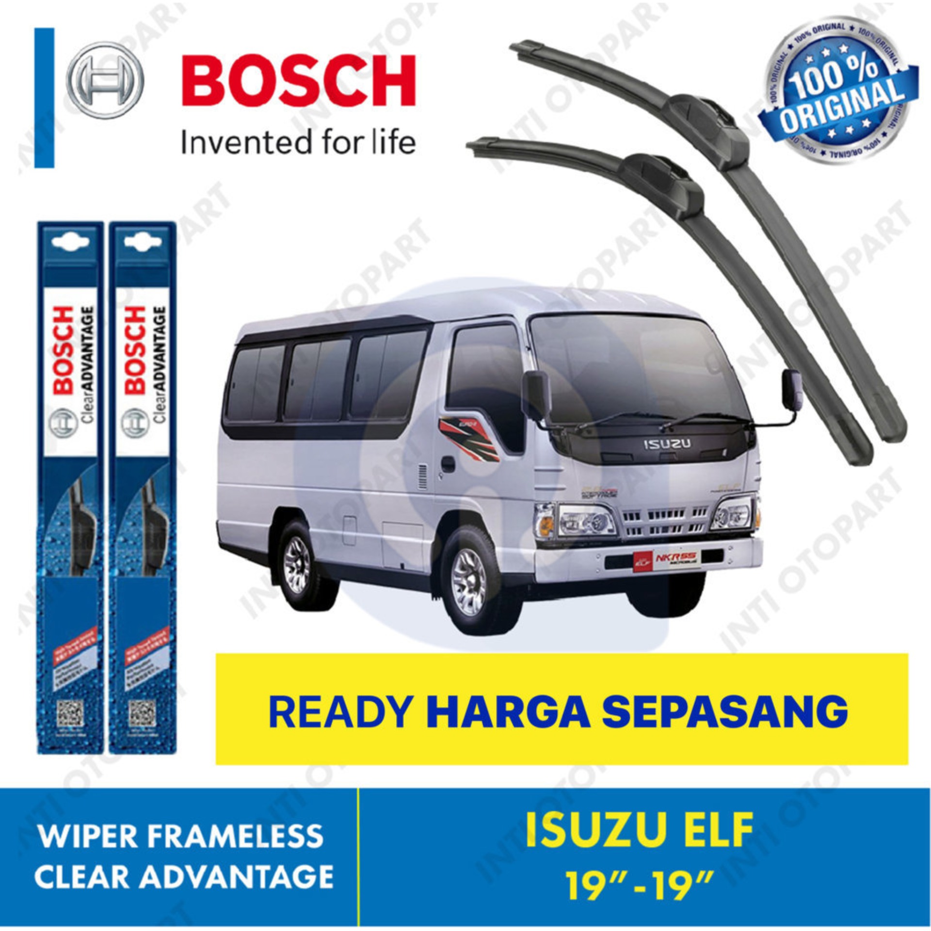 Wiper Blade Frameless Isuzu ELF Bosch ukuran 19 dan 19 inch Lazada Indonesia