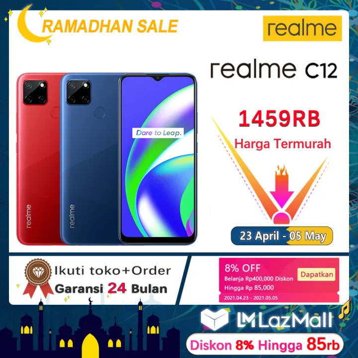 Realme C12 3 32 Ram 3gb Rom 32gb Garansi Resmi Handphone Realme C12 Murah Promo Hp Android 10 Realmec12 Bisa Cod Cicilan Gratis Ongkir Realme Produk Baru Lazada Indonesia