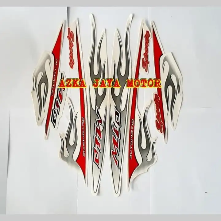 Striping Stiker Full Body Motor Yamaha Mio Sporty Karbu 2006 Warna