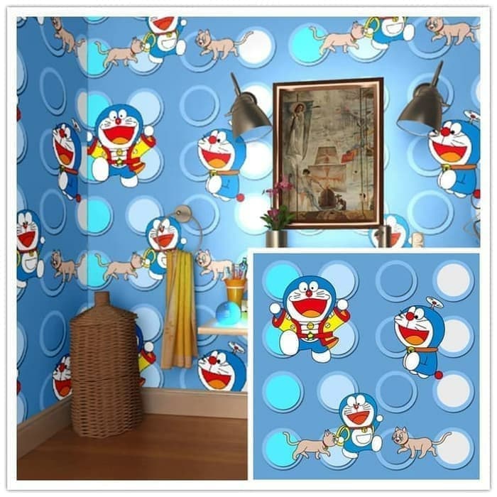 32 Wallpaper Dinding Bergambar Doraemon Rona Wallpaper
