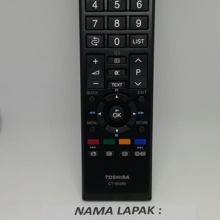 ORI REMOTE REMOT TV TOSHIBA LED LCD CT 90336 CT 90380 ORIGINAL ASLI B