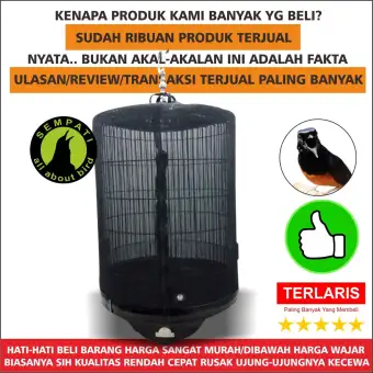 Kerodong Krodong Sangkar Kandang Burung Murai Transparan Nomor 1 2