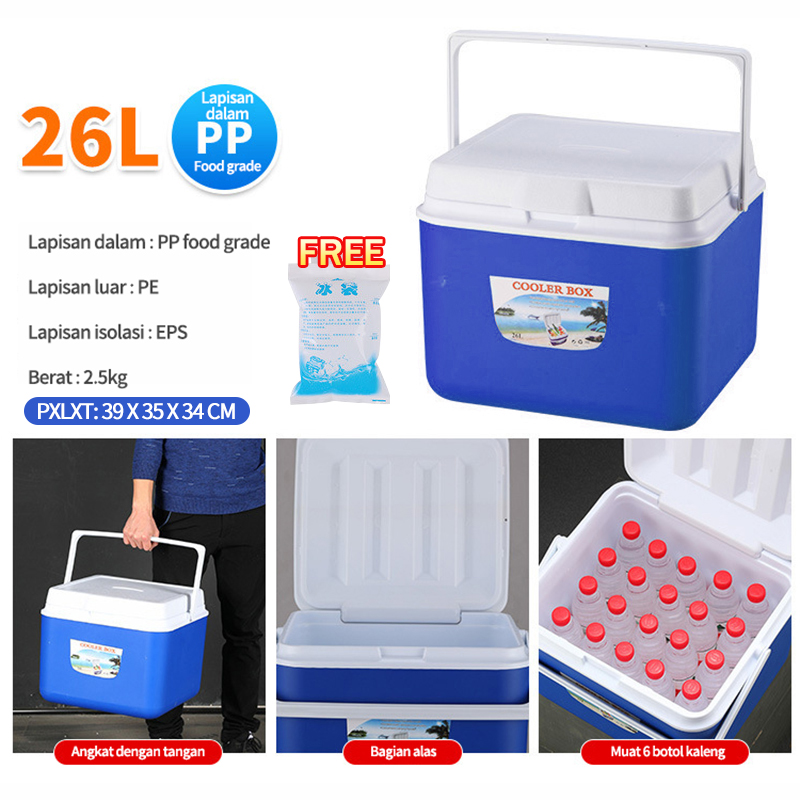 28 L Cooler Box Roda , 26 Liter ，13 Liter ，8 Liter ，5 Liter ，Cooler Box