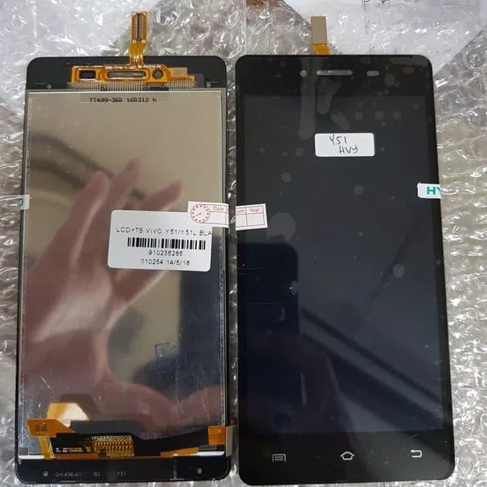 Vivo Y51 Y51L LCD 1 Set 1set Original Black Hitam