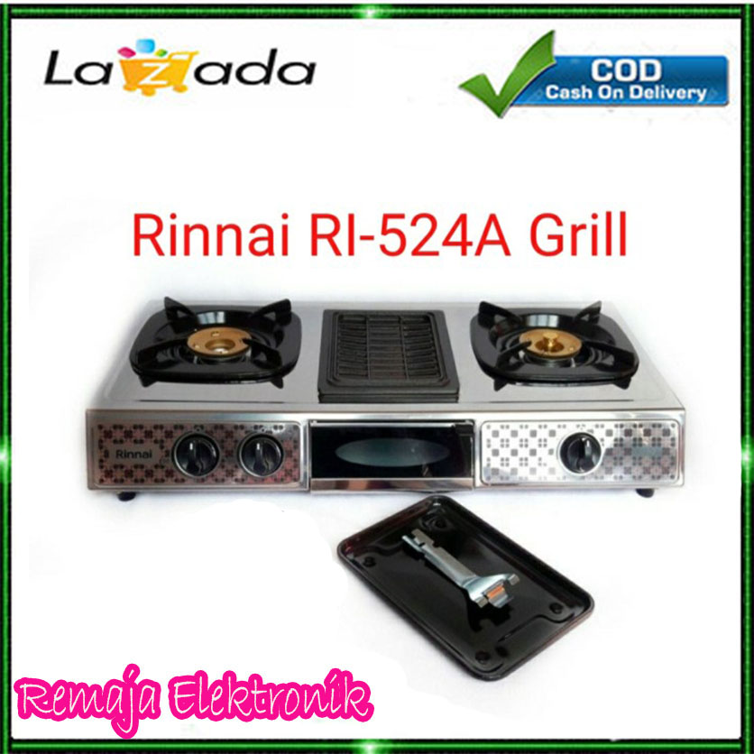 NEW Kompor Gas Rinnai RI-524A Grill kompor gas 3tungku | Lazada Indonesia