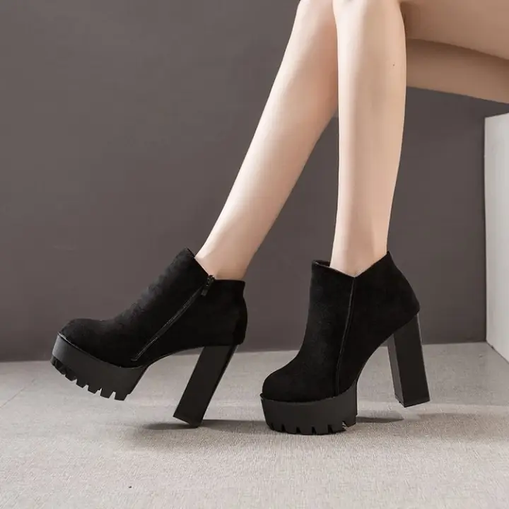 new look platform trainers