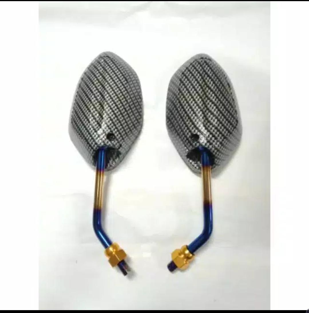 SPION MOTIF KARBON CARBON TIANG TWO TONE HONDA