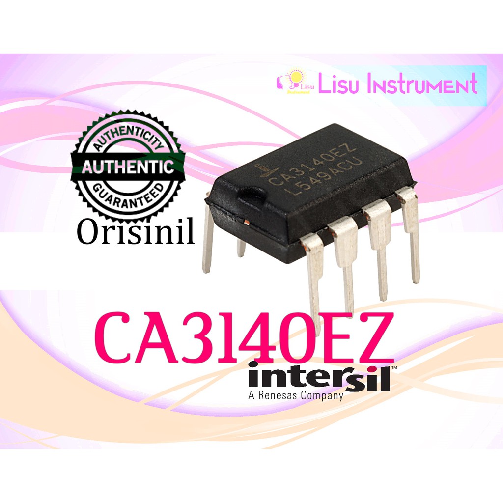 ORIGINAL CA3140EZ 4,5MHz BiMOS Operational Amplifier w/ MOSFET Input ...