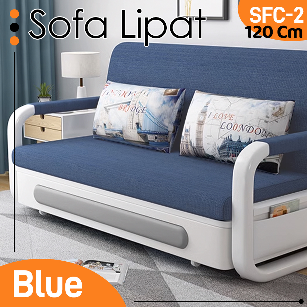 Sofa Bed Kasur Lipat Spon Ukuran 80cm