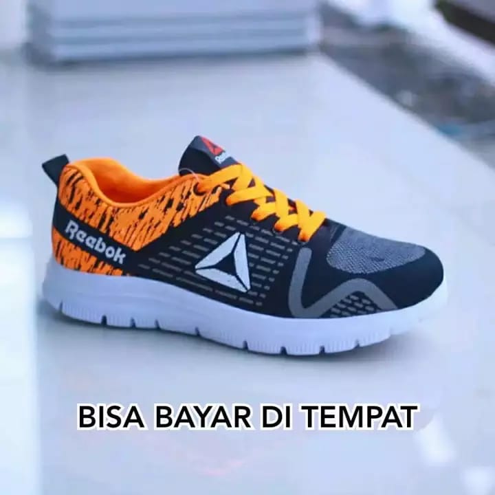 5 WARNA - SPECIAL PRICE - YULIA SHOES - COD - NEW SNEAKERS PRIA RBK OLAHRAGA SENAM SPORT JOGGING SEKOLAH HITAM PUTIH MERAH FASHION