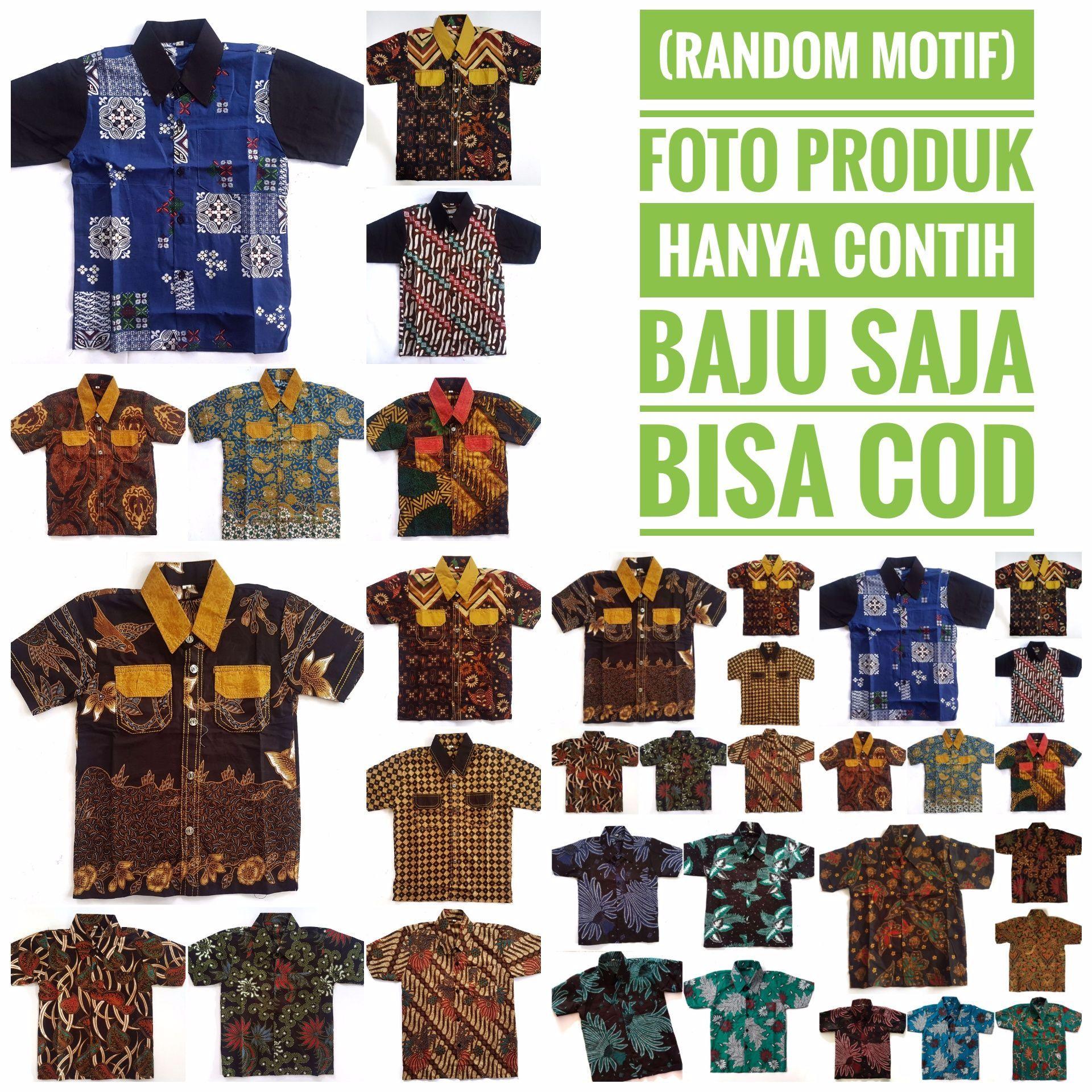 Kemeja Batik Anak Motif random umur 1-7th