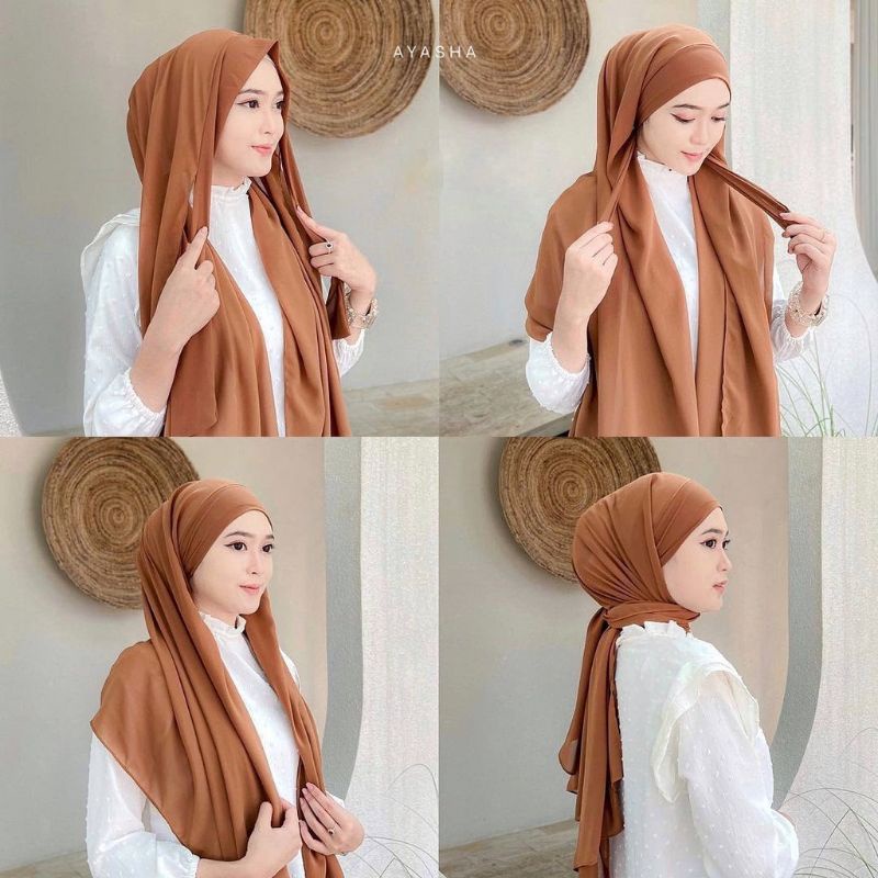 [ Hijabasket ] Hijab Instant Malay | Pashmina Instan Malay | Pashmina Oval Malaysia | Kualitas Premium