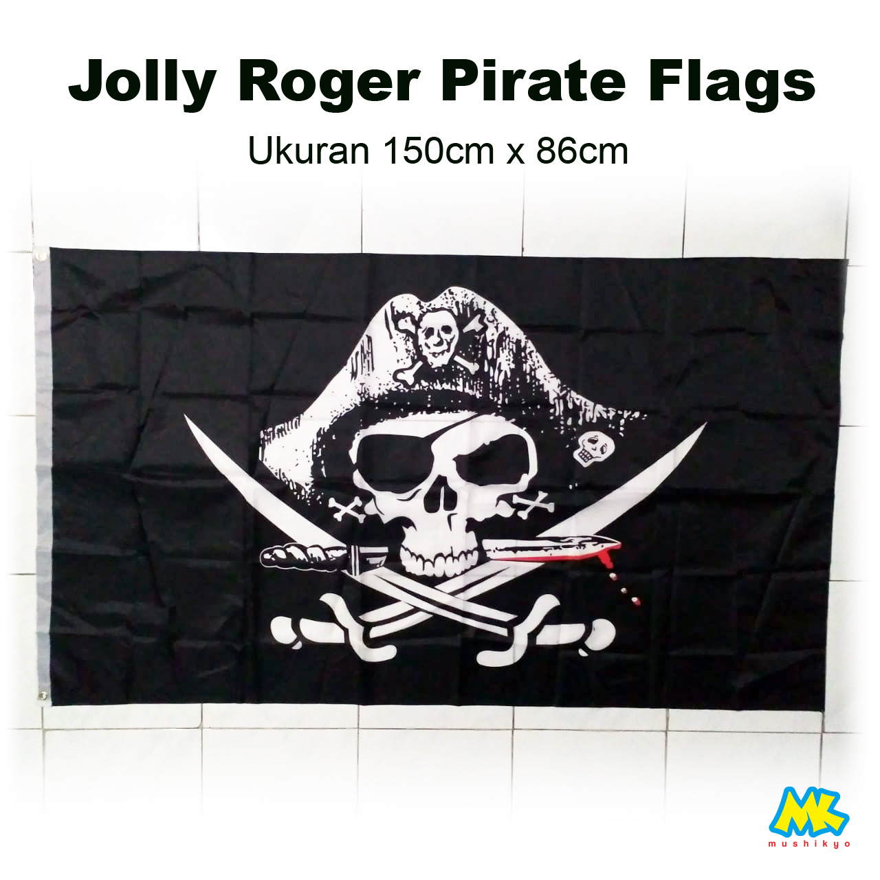 Flag Bendera Bajak Laut Jolly Roger Lazada Indonesia