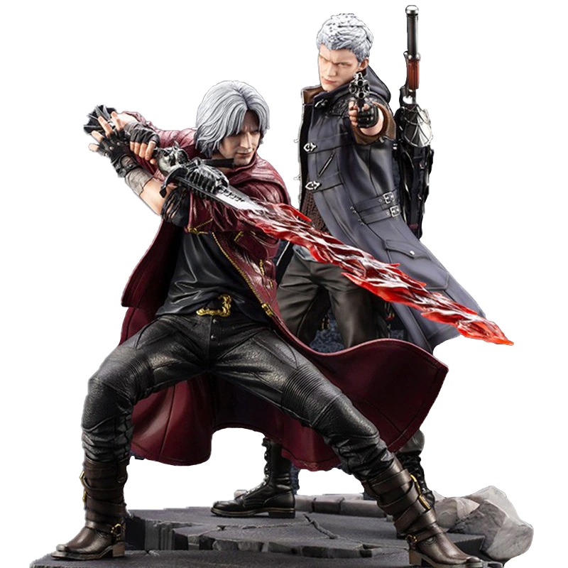 Boneco Action Figure Dante Devil May Cry 24cm Vinil Articulado