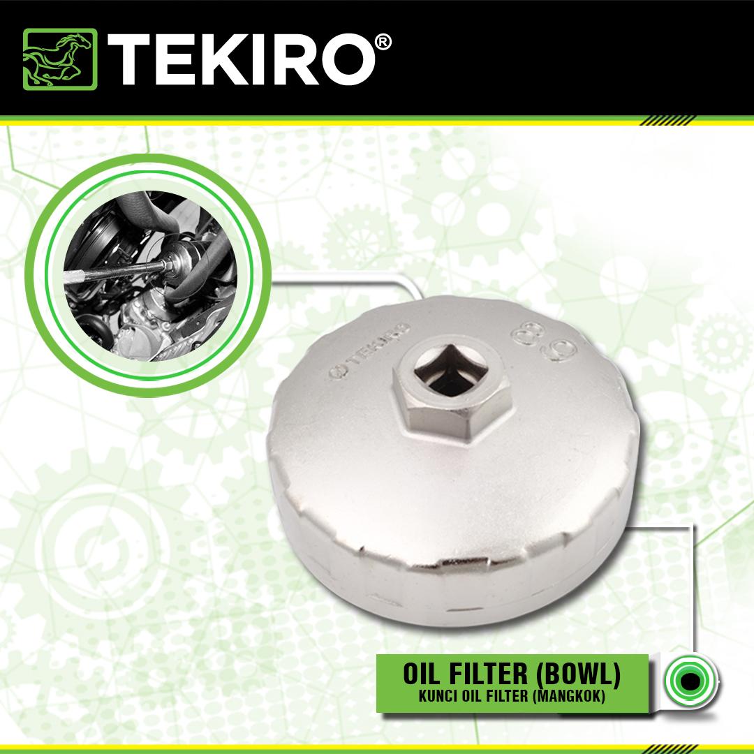 TEKIRO KUNCI OIL FILTER (BOWL TYPE) 74 MM /KUNCI OLI FILTER MANGKOK