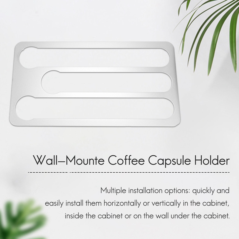 Coffee Pod Holder for Nespresso Vertuo Capsules,Wall-Mounted Storage Rack for Coffee Capsules,Capacity:17