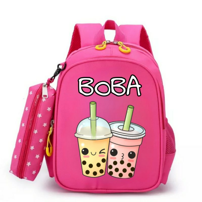 Boba bottlecheap girls kindergarten bag school bag child bags female