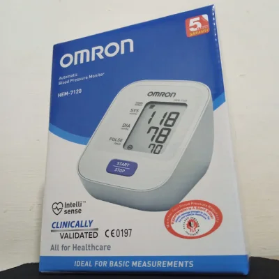 Omron automatic Blood Pressure monitor HEM - 7120 ORIGINAL/alat ukur tekanan darah/alat ukur tekanan tensi darah/ukur tekanan darah/CEK/ELEKTRIK/PENGUKUR NADI/ORIGINAL