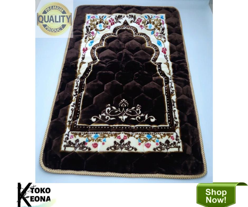 Sajadah AL-Jedah / Sajadah Quilting Busa Super Tebal (Hanya bisa request warna motif random)