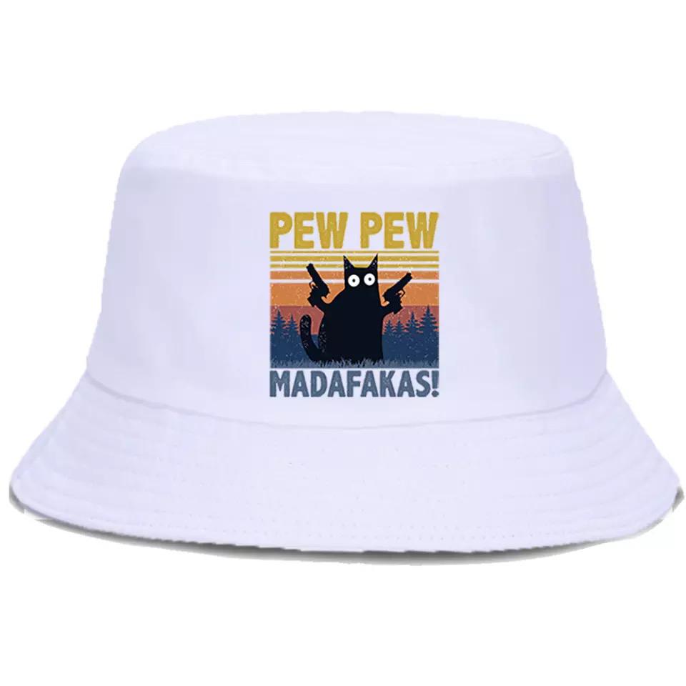 Topi Bucket PEW PEW Bahan Katun Twill 