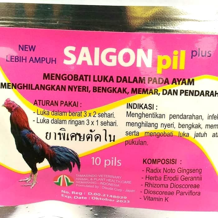 Bayar Ditempat Saigon Pil Obat Ayam Bangkok Luka Dalam Nyeri Bengkak Memar Pendarahan Lazada Indonesia